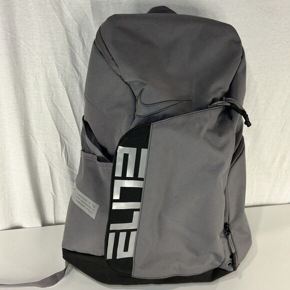 Nike Unisex Elite Pro Basketball Backpack Black/Anthracite/Metallic Silver - Picture 1 of 13